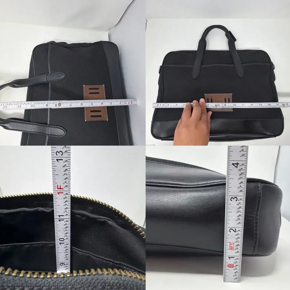 Coach Men’s Hamilton Cordura Leather Briefcase Laptop Business Bag AUTH F31277
